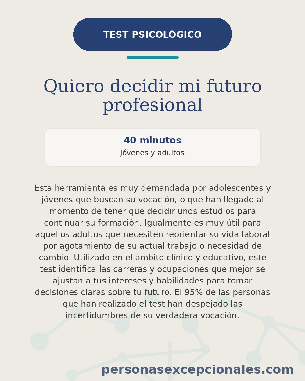 Quiero decidir mi futuro profesional
